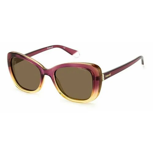 Солнцезащитные очки Polaroid 205334S2N53SP, бежевый, фиолетовый
