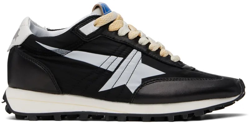 Черные марафонские кроссовки Golden Goose, цвет Black/White/Black