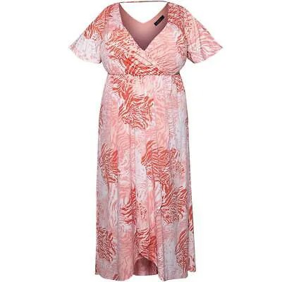 Rachel Rachel Roy Женское розовое платье макси с v-образным вырезом плюс 3X BHFO 3531