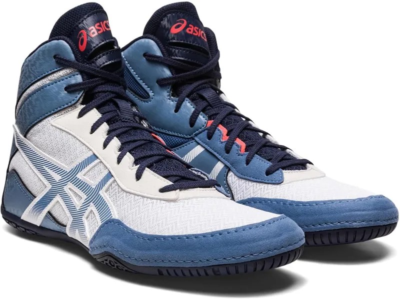 Кроссовки ASICS Men's Matcontrol 3 Wrestling Shoe, цвет White/Storm Blue