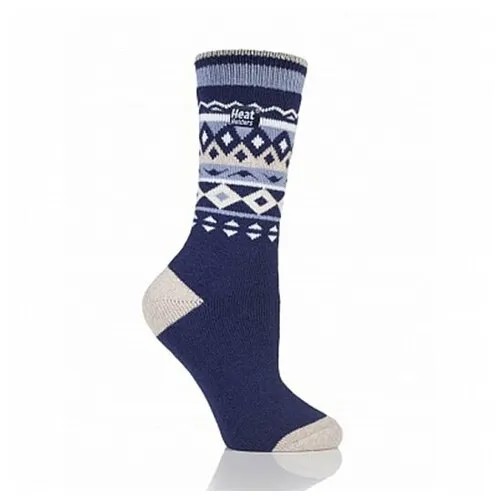 Женские носки Heat Holders средние, размер (37-42), синий, белый