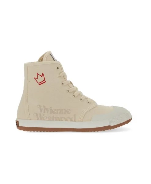 Стильные высокие кроссовки Vivienne Westwood, белый