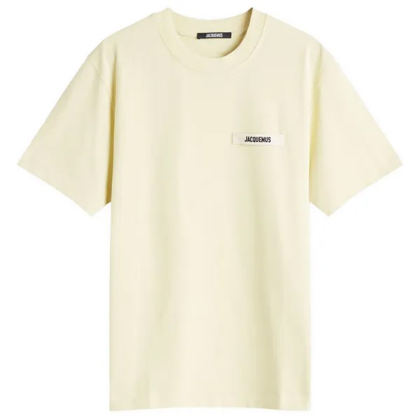 Футболка Jacquemus Gros Grain Logo T-Shirt, цвет Light Yellow