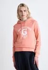 Пуловер LOGO HOODIE Gant, розовый