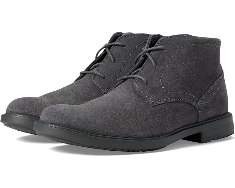 Ботинки Rockport Berenger Plain Toe Chukka, цвет Steel Grey Suede