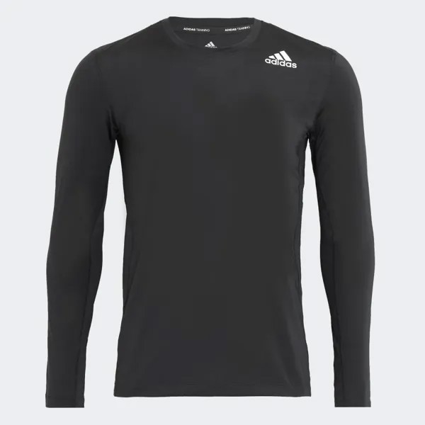 Футболка Adidas TECHFIT FITTED LONG SLEEVE TEE, черный