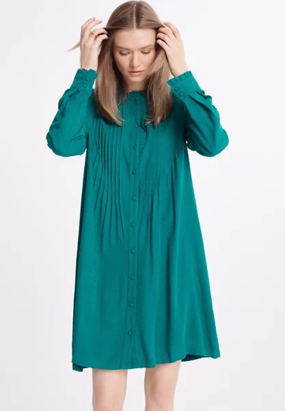 Платье-рубашка Greenpoint, темно-зеленое