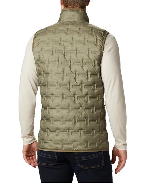 Утепленный жилет Columbia Delta Ridge Down Vest, цвет Stone Green Heather Print