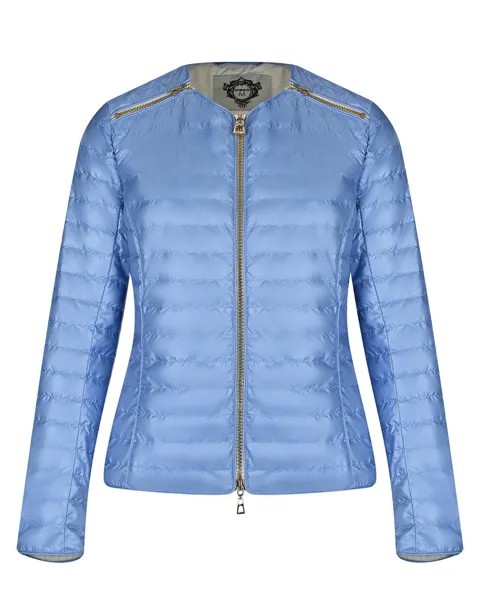 Голубая приталенная куртка Diego M