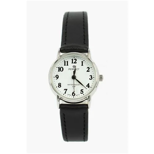 Perfect часы наручные, кварцевые, на батарейке, женские, металлический корпус, кожаный ремень, металлический браслет, с японским механизмом LX017-043-1