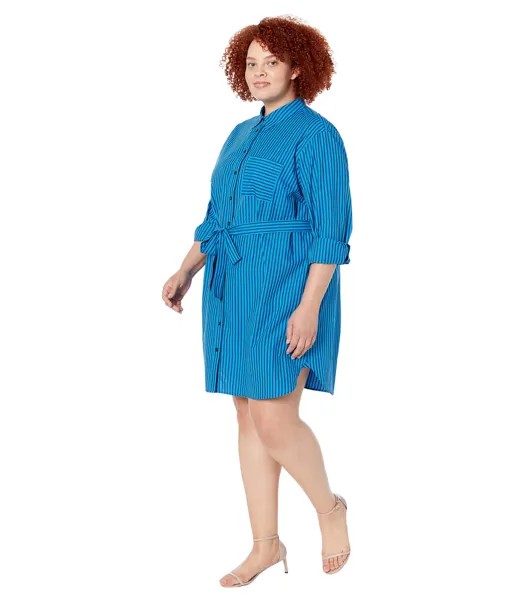 Платье Draper James, Plus Size Carly Shirtdress in Canopy Stripe