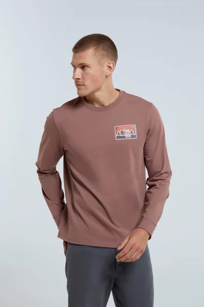 Tommy Pullover Комфортный топ из органического хлопка и футболка с длинными рукавами Animal, фиолетовый