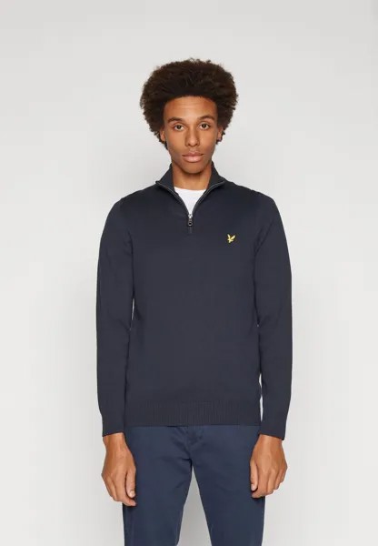 Джемпер Quarter Zip Jumper Lyle & Scott, цвет dark navy