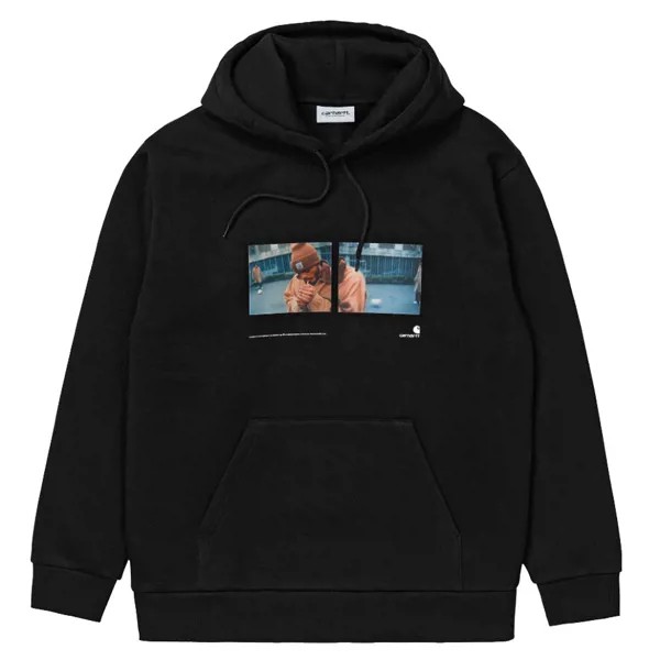 Толстовка  CARHARTT WIP Hooded Backyard Sweatshirt Black 2021