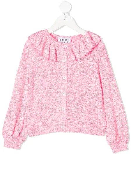 Douuod Kids топ с надписью и оборками