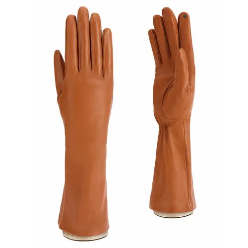 Перчатки ELEGANZZA, размер 7.5, коричневый