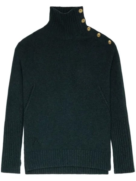 Zadig&Voltaire джемпер Альма, зеленый