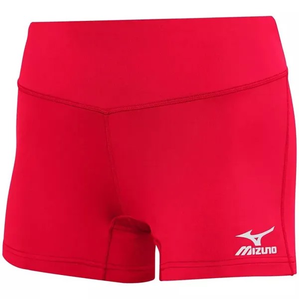 Женские волейбольные шорты Mizuno Victory 3,5 дюйма, красный