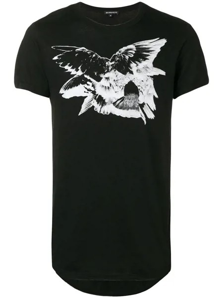 Ann Demeulemeester футболка с изображением птицы