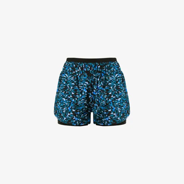 4-дюймовые шорты для бега On Your Marks из эластичной ткани Sweaty Betty, синий