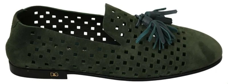 DOLCE - GABBANA Обувь Мокасины Зеленые замшевые дышащие тапочки EU41/US8 Рекомендуемая розничная цена 1200 долларов США