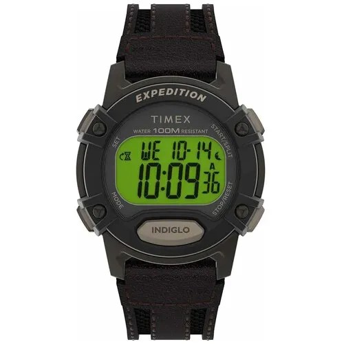 Наручные часы TIMEX Expedition TW4B24500, черный, коричневый