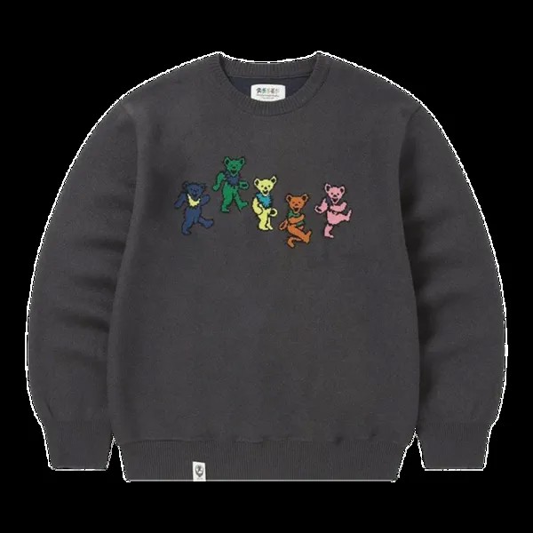 Свитер Thisisneverthat thisisneverthat x Grateful Dead Dancing Bears Knit 'Off Black', черный