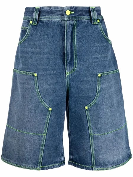 MSGM джинсовые шорты широкого кроя