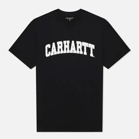 Мужская футболка Carhartt WIP S/S University, цвет чёрный, размер S