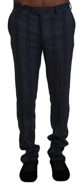 Брюки BENCIVENGA Серые мужские брюки в клетку из чистой шерсти IT48/W34/M Рекомендуемая розничная цена 180 долларов США
