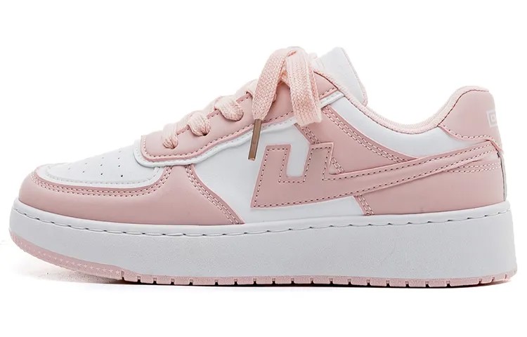 Кроссовки WARRIOR Skateboarding Shoes Women's Low-top Pink/White, розовый