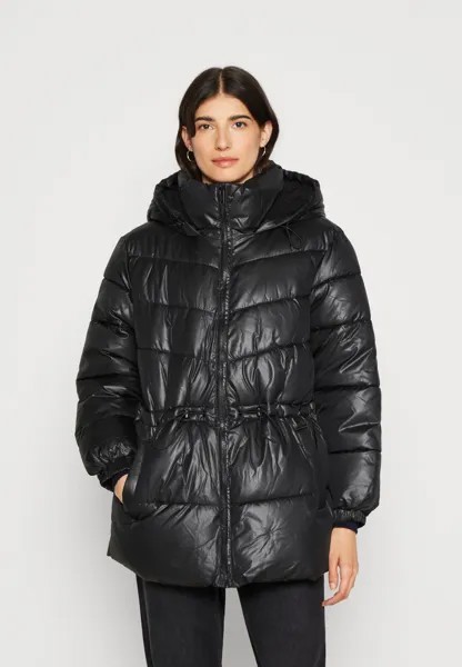 Зимнее пальто Vultimate Long Puffer GAP, цвет true black