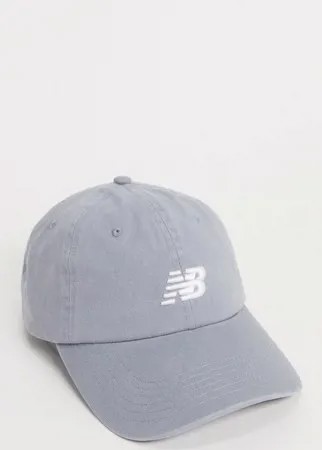 Серая кепка с логотипом New Balance-Серый