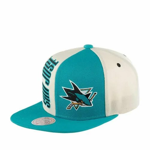 Бейсболка Mitchell & Ness, размер 0, голубой/белый
