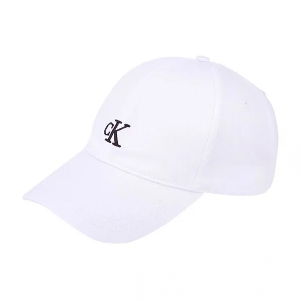 CALVIN KLEIN JEANS Белая кепка Common CK с маленьким вышитым логотипом HX0220391