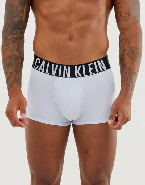 Голубые хлопковые боксеры-брифы Calvin Klein Intense Power-Синий