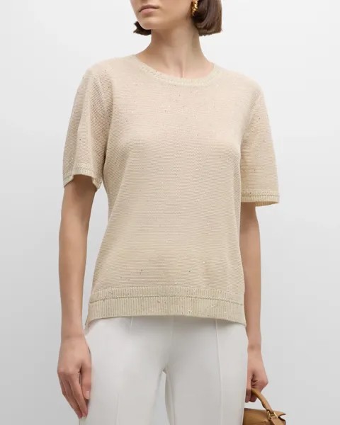 Свитер Noa с круглым вырезом и пайетками Kobi Halperin, цвет Beige
