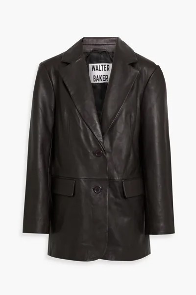 Кожаный пиджак Kira Walter Baker, темно коричневый