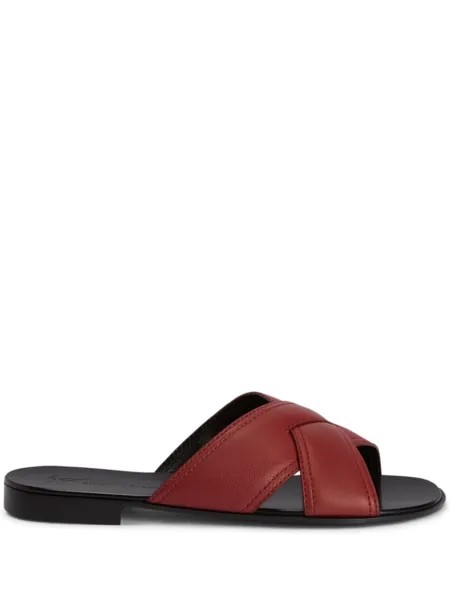 Giuseppe Zanotti шлепанцы Flavio, красный