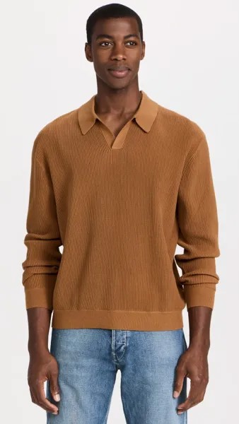 Поло Madewell Johnny Collar Long Sleeve Sweater