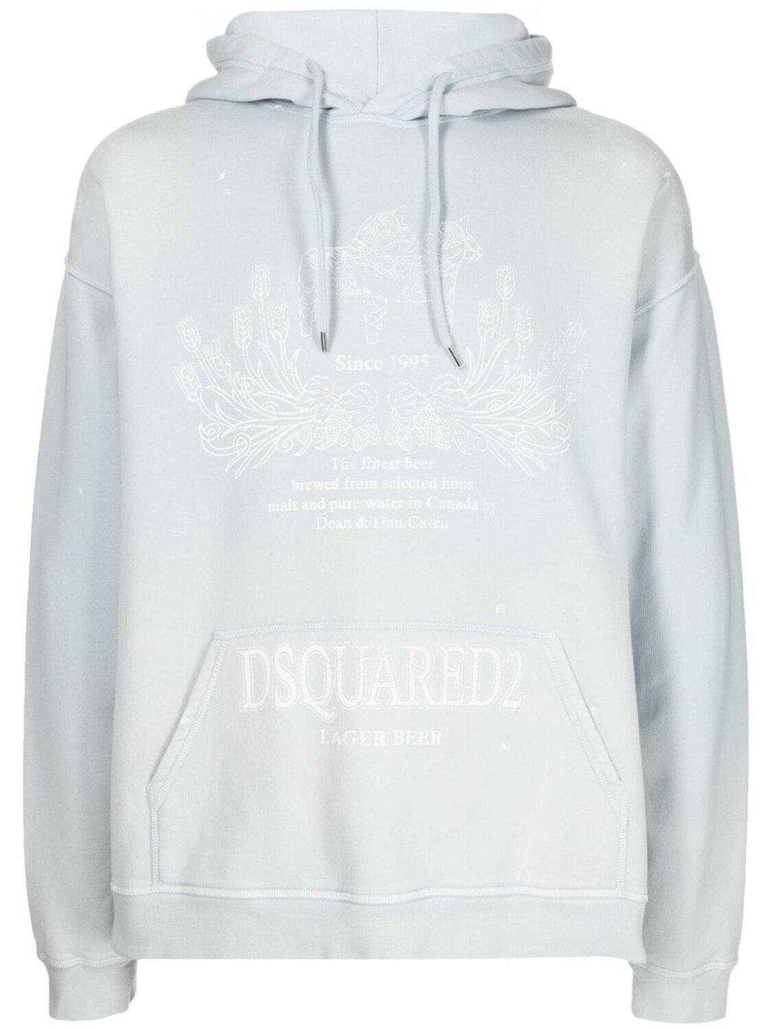 Dsquared2 худи с логотипом, серый