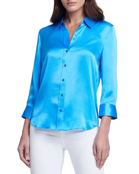 Шелковая блуза Dani из шармеза L'AGENCE