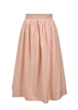 Пудровая юбка с поясом-резинкой Fendi детская