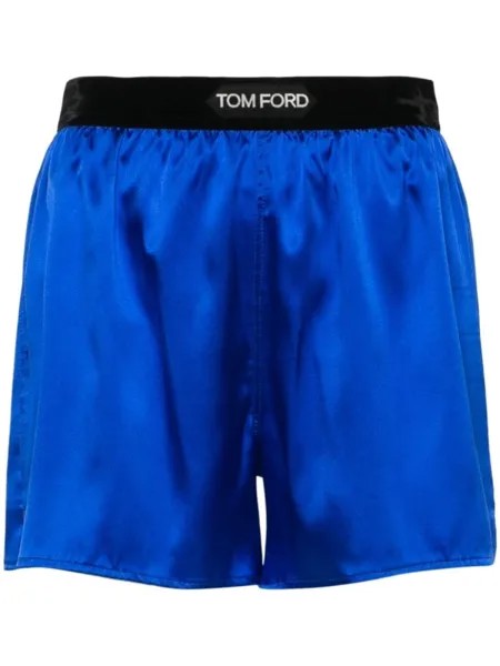 TOM FORD шорты с логотипом, синий
