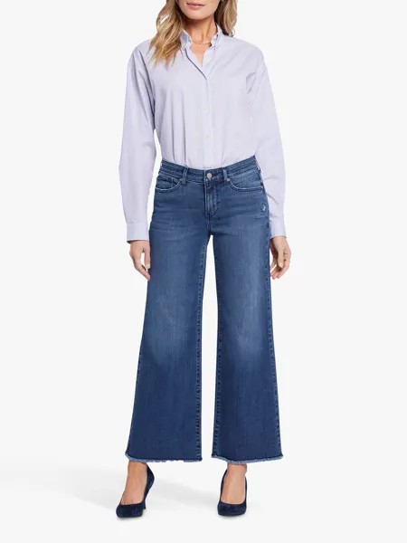 Широкие джинсы Teresa с потертым краем до щиколотки NYDJ, риверуок