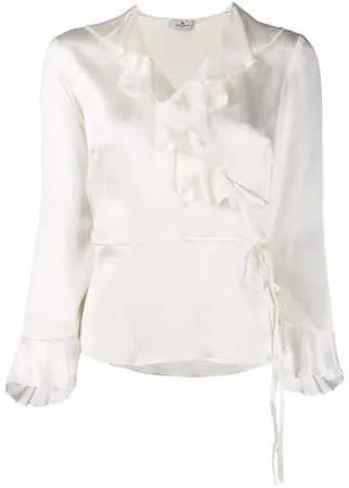 Etro блузка с оборками