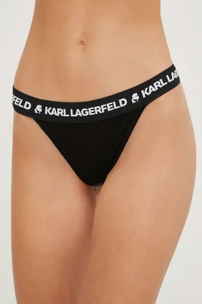 Бразильские трусы Karl Lagerfeld, черный