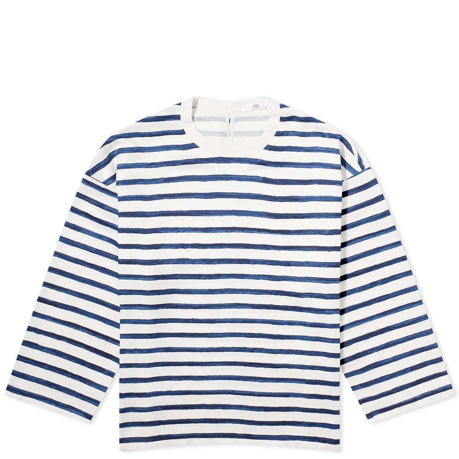 Лонгслив Visvim Border Blouse, темно-синий