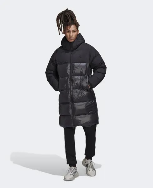 Стеганое пальто adidas Originals, черный