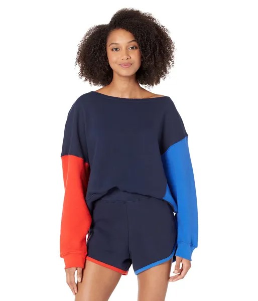 Толстовка SUNDRY, Color-Block One Shoulder